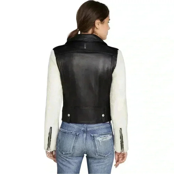 NWOT Mackage Baya Leather Moto Jacket Size Small - Picture 4 of 14